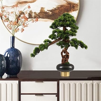 Simulated Welcome Pine Decorations, Hotel Front Desk Living Room Green Plant Decoration