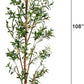 Nearly Natural 9FT Tall Silk Faux Olive Tree for Home and Office Decor, Potted with Natural Wood Trunk, Realistic Branches and Lifelike Fruits