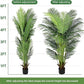 6 Ft Artificial Tropical Palm Tree With 24 Removable Leaves - Large Faux Plant for Indoors and Outdoors, Silk Housewarming Gift, K185