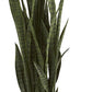 Nearly Natural 51-in Artificial Tall Snake Plant Sansevieria, Green Faux Snake Plant for Indoor Home Decor in White Planter, Fake Plant in Office, Living Room, Bedroom, Lifelike Artificial Plant