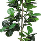 Artificial Fiddle Leaf Tree, 7ft Faux Plant Fake Ficus Lyrata Trees with White Planter, Artificial Fig Trees Floor Plants for House Office Living Room Indoor Home Decor, Housewarming Gift